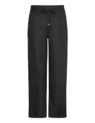 Linen Wide-Leg Pant Black Lauren Women