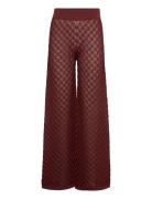 Alissa Knitted Pants Burgundy Malina