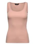 Stretch Cotton Tank Top Pink Lauren Ralph Lauren