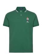 Custom Slim Polo Bear Mesh Polo Shirt Green Polo Ralph Lauren