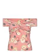 Floral Twist-Front Off-The-Shoulder Top Patterned Lauren Ralph Lauren