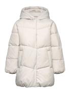 Hood Puffer Coat Cream Mango