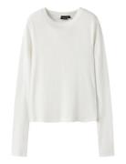 Nlfhinaja Ls Solid Short S Top Noos White LMTD