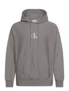 Premium Terry Micro Monologo Hoo Grey Calvin Klein Jeans