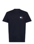 Tjm Reg Flag Graph Bckprnt T Ext Navy Tommy Jeans