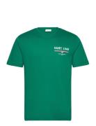 Graphic Ss T-Shirt Green GANT
