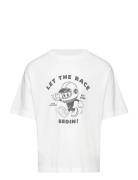 Short-Sleeved Printed T-Shirt White Mango