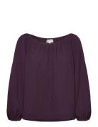 Rwkendall 3/4 Blouse Burgundy Rosemunde