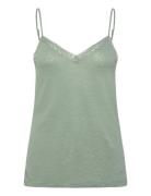 Rwamina Sl Regular Strap Top Green Rosemunde