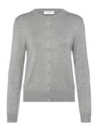 Rwdenise Ls Regular Cardigan Grey Rosemunde