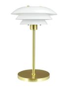 Dl20 Led Opal/ Messing Bordlampe Genopladelig Gold Dyberg Larsen