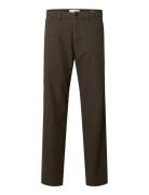 Slh175-Slim Miles Brushed Pant W Noos Brown Selected