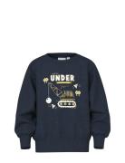 Nmmvion Ls Nreg Sweat Unb Navy Name It