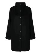 Slfvinni Wool Blend Coat Noos Black Selected