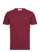 Slim Shield Ss T-Shirt Burgundy GANT