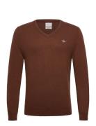 Extrafine Lambswool V-Neck Brown GANT