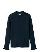 Nkfvianna Ls Slim Knit Navy Name It