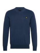 Cotton Merino V Neck Jumper Navy Lyle & Scott