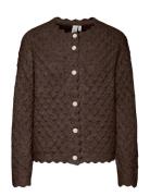 Yasbubble Ls Knit Cardigan S. Brown YAS