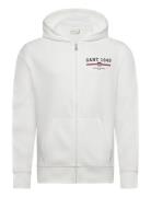 Graphic Full Zip Hoodie White GANT