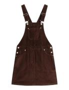 Tjw Script Cord Dungarees Dress Brown Tommy Jeans