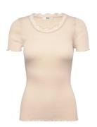 Rmwbalta Ss T-Shirt Cream RM By Rosemunde