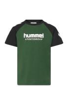Hmljr Logo T-Shirt S/S Green Hummel