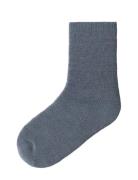 Nmmwaksi Wo/Bl Terry Sock Grey Name It
