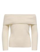 Kogkatia Ls Off Shoulder Cp Knt Cream Kids Only