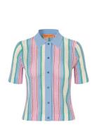 2100 Tricot Knit, Short Sleeve Croc Patterned STINE GOYA