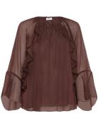 Mavissz Blouse Brown Saint Tropez