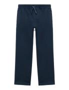 Cotton Drawstring Joggers Navy Mango