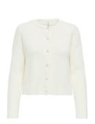 Onlpetra Ls Pearl O-Neck Cardi Cc Knt White ONLY