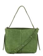 Suede Fraya Small Bag Green Becksöndergaard