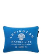 Marine Life Organic Cotton Canvas 40X30 Pillow Blue Lexington Home