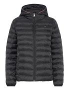 Lw Padded Global Stripe Jacket Black Tommy Hilfiger