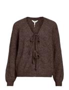 Objflora Re L/S Knit Cardigan Noos Brown Object