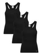 Scoop Neck Cotton Tank 3Pk Black Calvin Klein