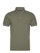 Tipped Slim Fit Seasonal Polo Khaki Tommy Hilfiger