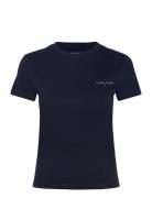 Tjw Slim Linear Ss Tee Ext Black Tommy Jeans