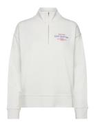 Graphic Half Zip Sweat White GANT