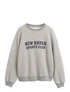 Graphic C-Neck Sweat Grey GANT