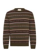 Fair Isle C-Neck Brown GANT