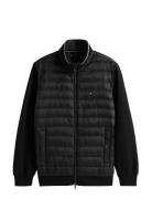 Mix Media Ess Rwb Stand Collar Black Tommy Hilfiger