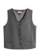 Pinstripe Tailored Vest Grey Tommy Hilfiger