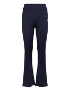 Hmljr High Waist Flared Tights Navy Hummel