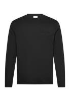 Reg Tonal Shield Ls T-Shirt Black GANT