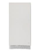 Emblem 2-T Fringe Mw Scarf White Calvin Klein