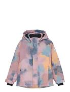 Ski Jacket - Aop Pink Color Kids