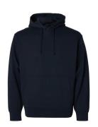 Slhrelaxluke Ls Sweat Hoodie Noos Navy Selected